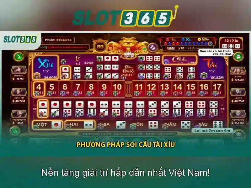 Đa dạng trò chơi slot tại Slot365