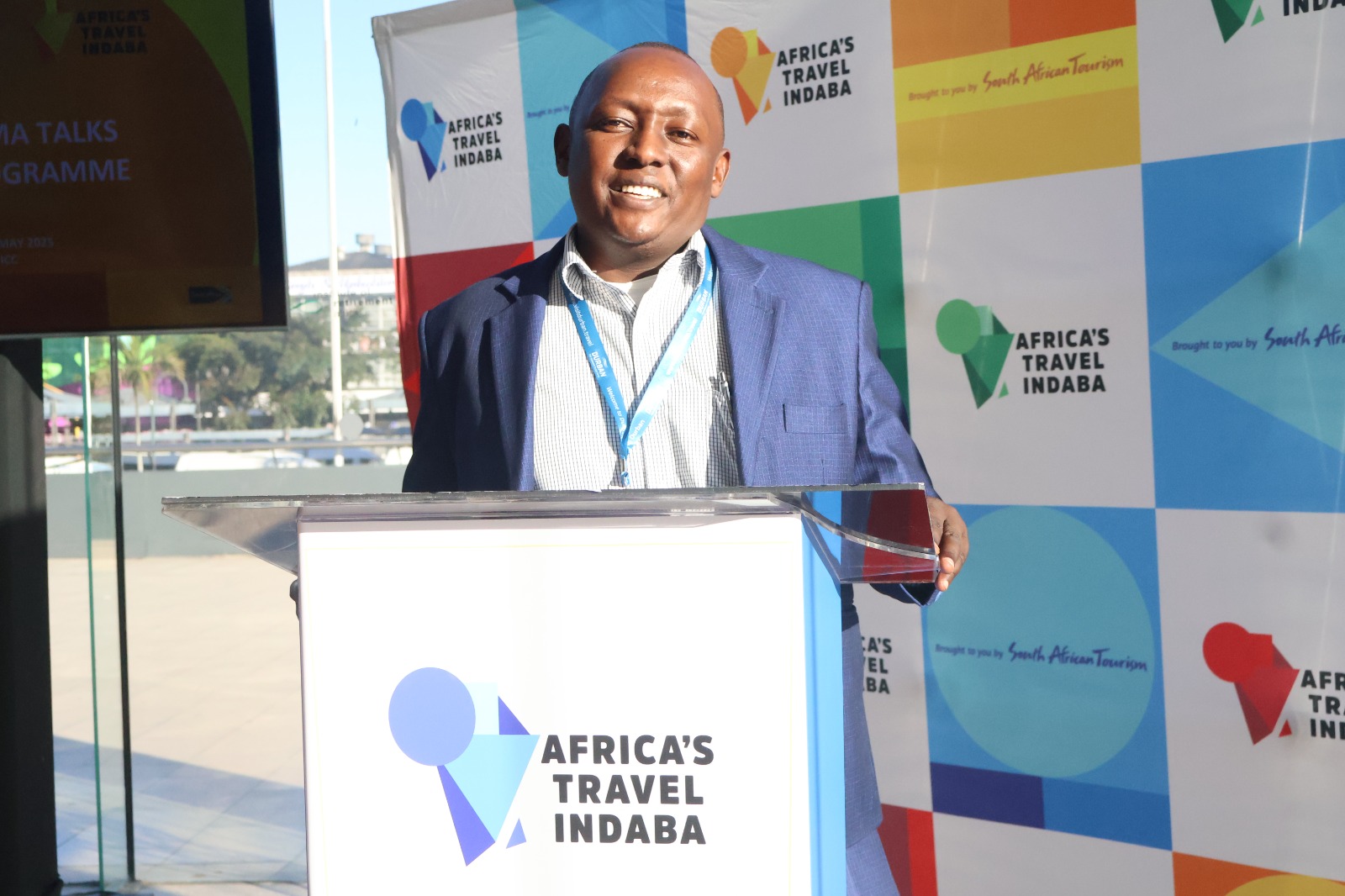 Peter Kibe, a TCH grantee, one of the participant posing for a picture during the event.